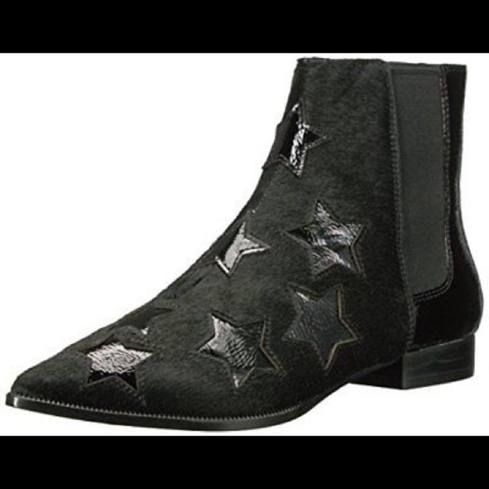 NWOT ASH Bliss Calf Hair & Patent Booties size 7